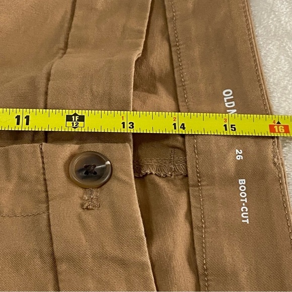 NWT OLD NAVY / Bootcut Khaki Crumb on Down Pants Size 26 - Picture 9 of 10